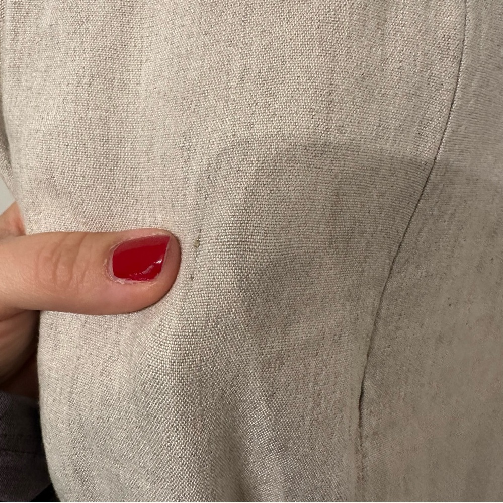 Club Monaco Side Button Linen Midi Dress - Picture 9 of 12